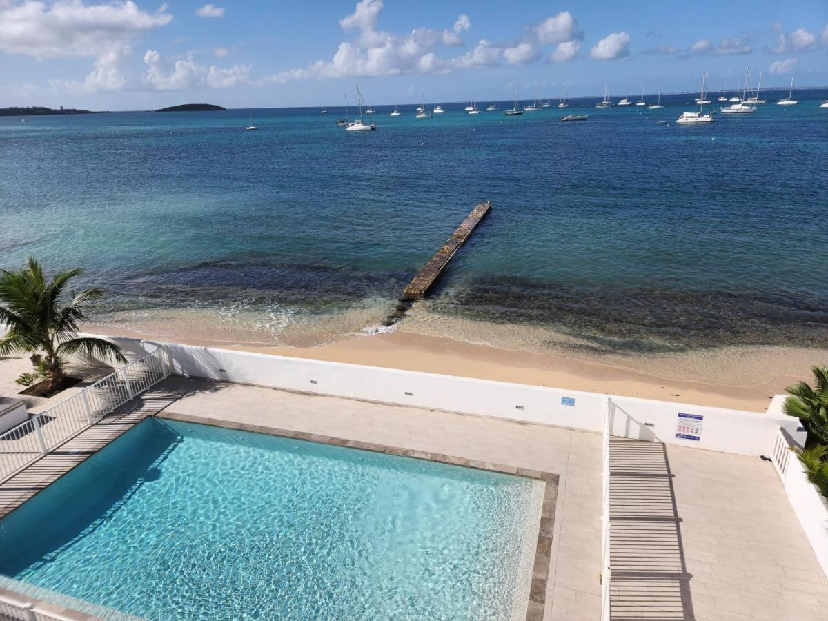 Beau Duplex Vue Mer Avec Piscine Et Acces Plage Marigot  Exterior foto