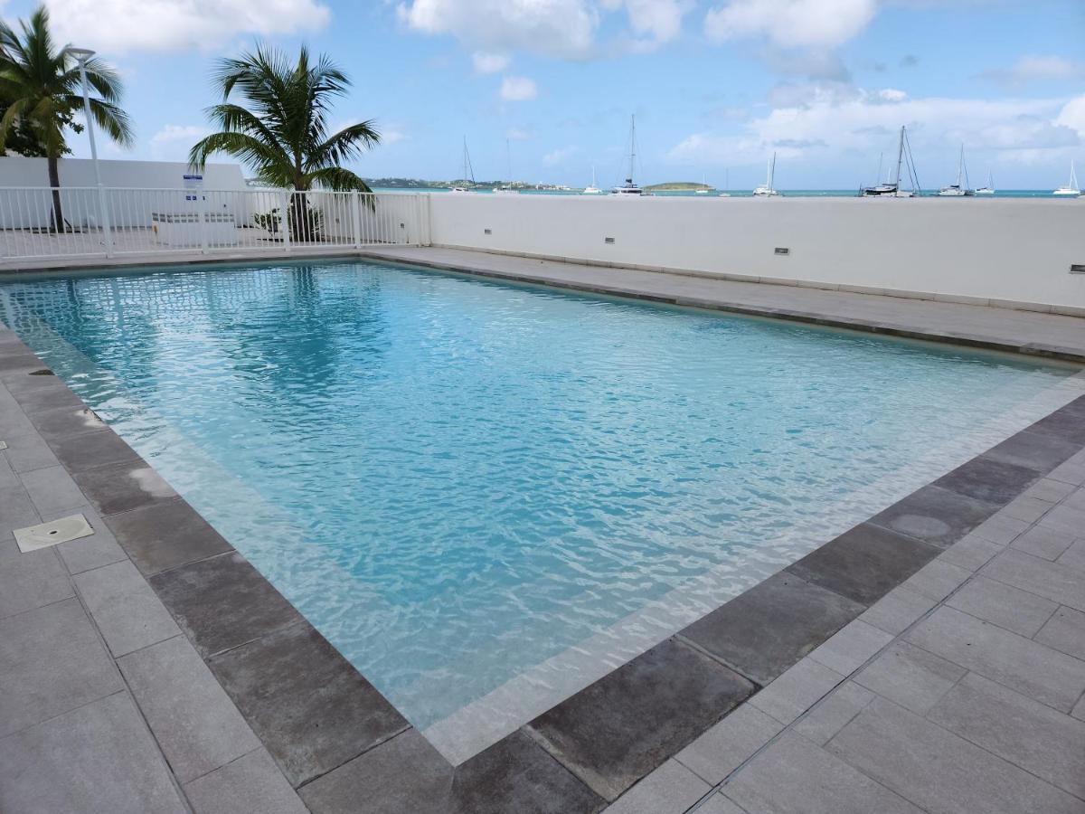 Beau Duplex Vue Mer Avec Piscine Et Acces Plage Marigot  Exterior foto